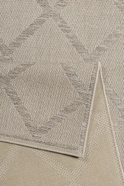 ESPRIT Outdoorteppich RHOMB 160 x 225 cm beige/grau