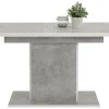 Esstisch ALICE T 120-160 x 80 cm betongrau