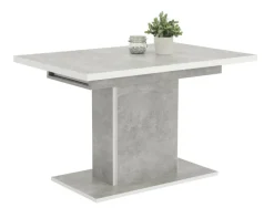 Esstisch ALICE T 120-160 x 80 cm betongrau