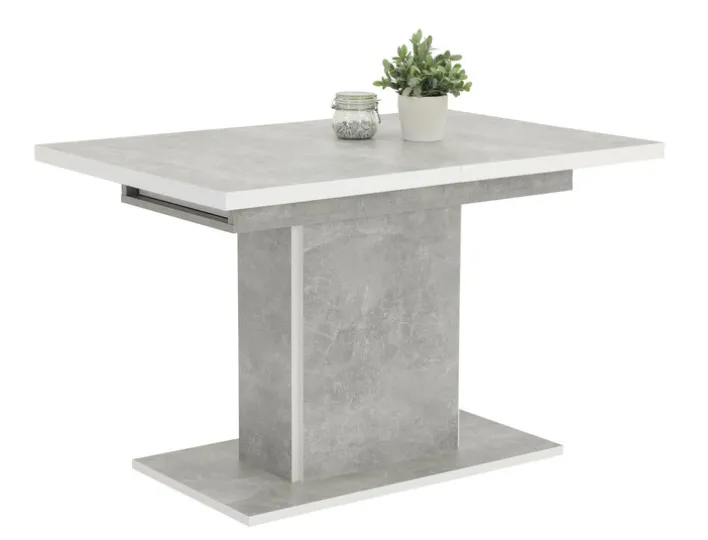 Esstisch ALICE T 120-160 x 80 cm betongrau