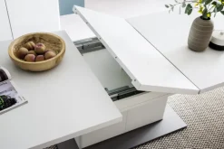 Esstisch AMORA 100 x 180-280 cm NB weiß