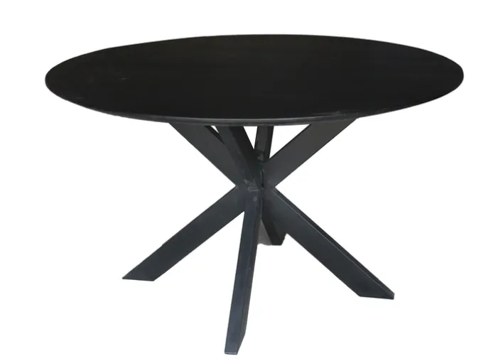 Esstisch ARAS 150 x 150 cm schwarz