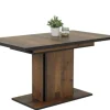 Esstisch ARIANA 120-160 x 80 cm braun
