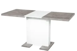 Esstisch BRITT 110-150 x 90 cm weiß /Betonoptik
