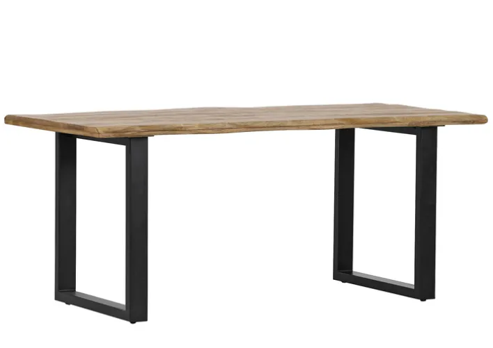 Esstisch CHASE 180 x 90 cm Mango massiv/schwarz