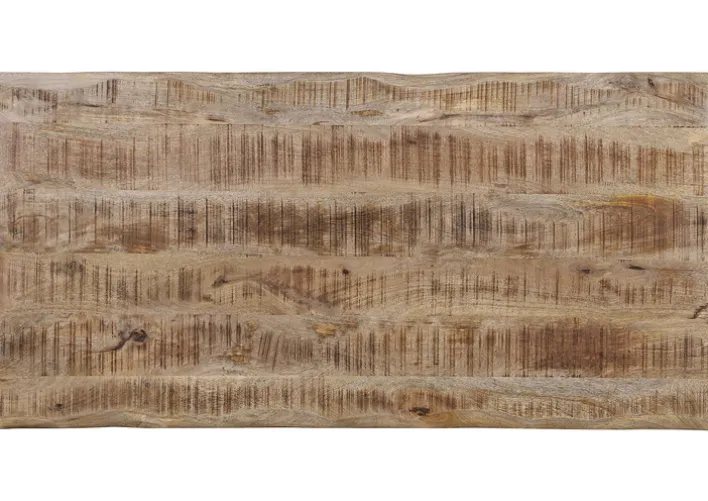 Esstisch CHASE 180 x 90 cm Mango massiv/schwarz