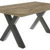 Esstisch DAKARI 200 x 100 cm Viking Oak-Optik/graphit
