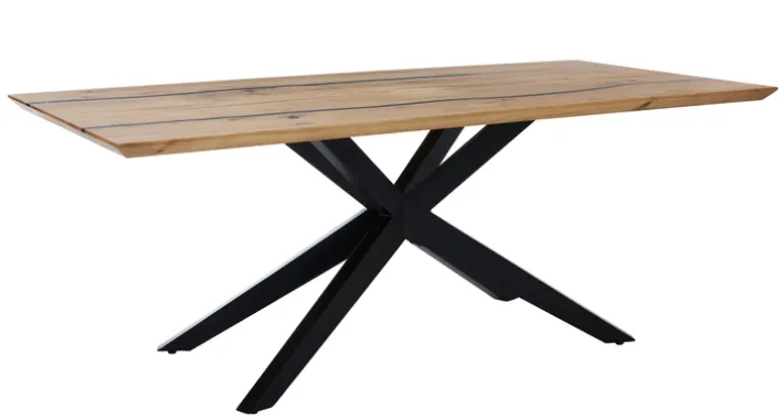 Esstisch ESGO 200 x 100 cm Charaktereiche massiv geölt