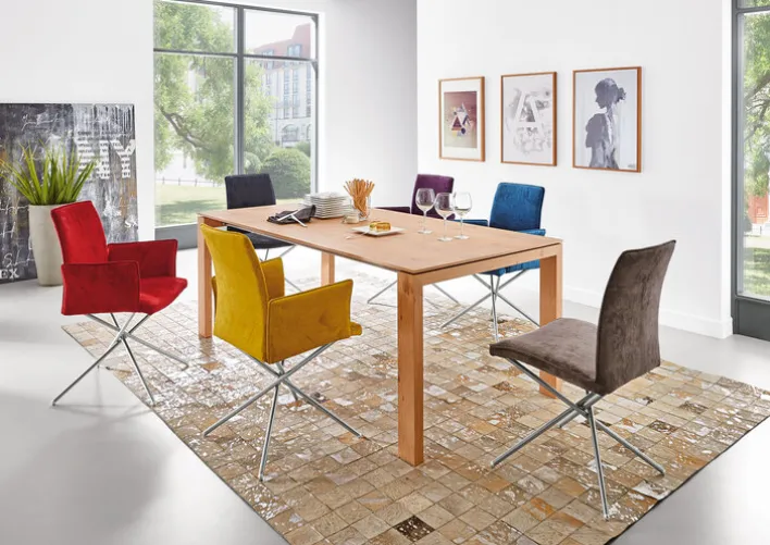 Esstisch ETHO 180 x 100 cm Eiche astig furniert