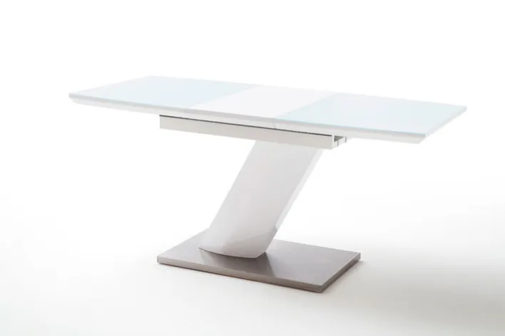 Esstisch HOLLY 140 x 80 cm Hochglanz weiß lackiert