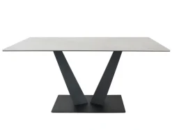 Esstisch Kurt 160x90 cm schwarz/dunkelgrau