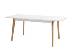 Esstisch LENA Eiche Riviera/ Weiss matt