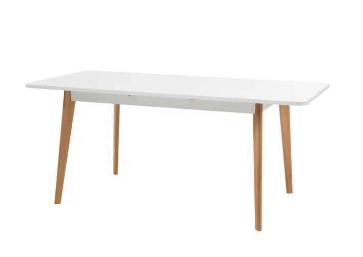 Esstisch LENA Eiche Riviera/ Weiss matt