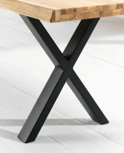 Esstisch SIGA X-I 200 x 100 cm schwarz /Eiche bianco