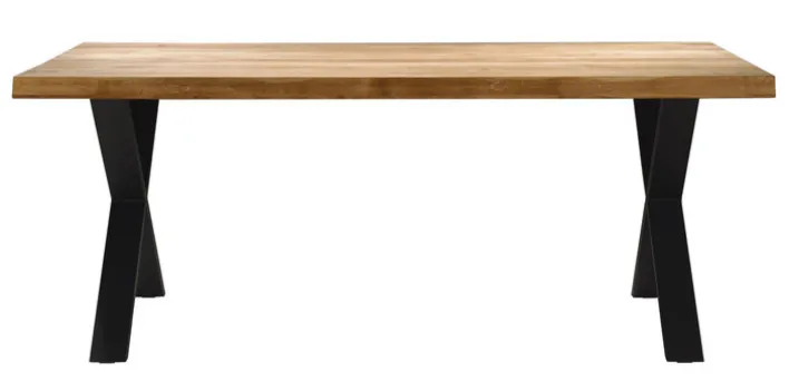 Esstisch SIGA X-I 180 x 100 cm schwarz /Eiche geölt