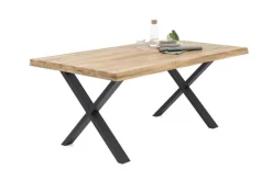 Esstisch SIGA X-I 200 x 100 cm schwarz /Eiche geölt