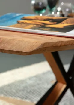 Esstisch TAREK 175 x 90 cm Akazie massiv natur