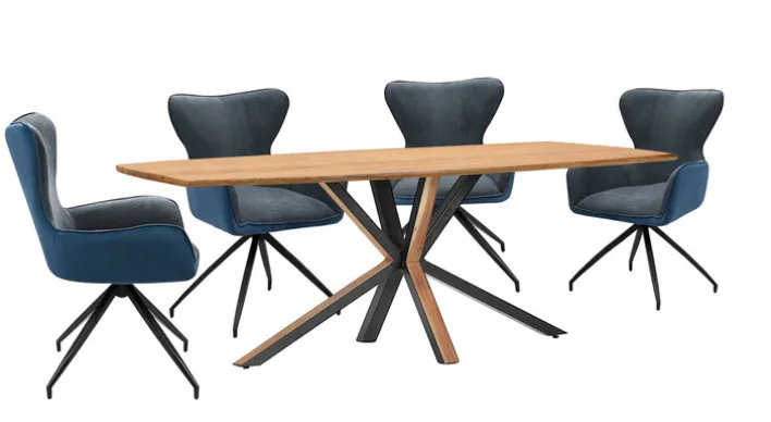 Esstisch TAREK 175 x 90 cm Akazie massiv natur