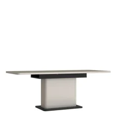 Esstisch VODOL 160-200x75 cm Sand/Schwarz