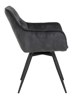 Esszimmerstuhl FLORENTINA 2er Set anthrazit