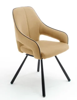 Esszimmerstuhl ISABELLA AL 2er Set currygelb