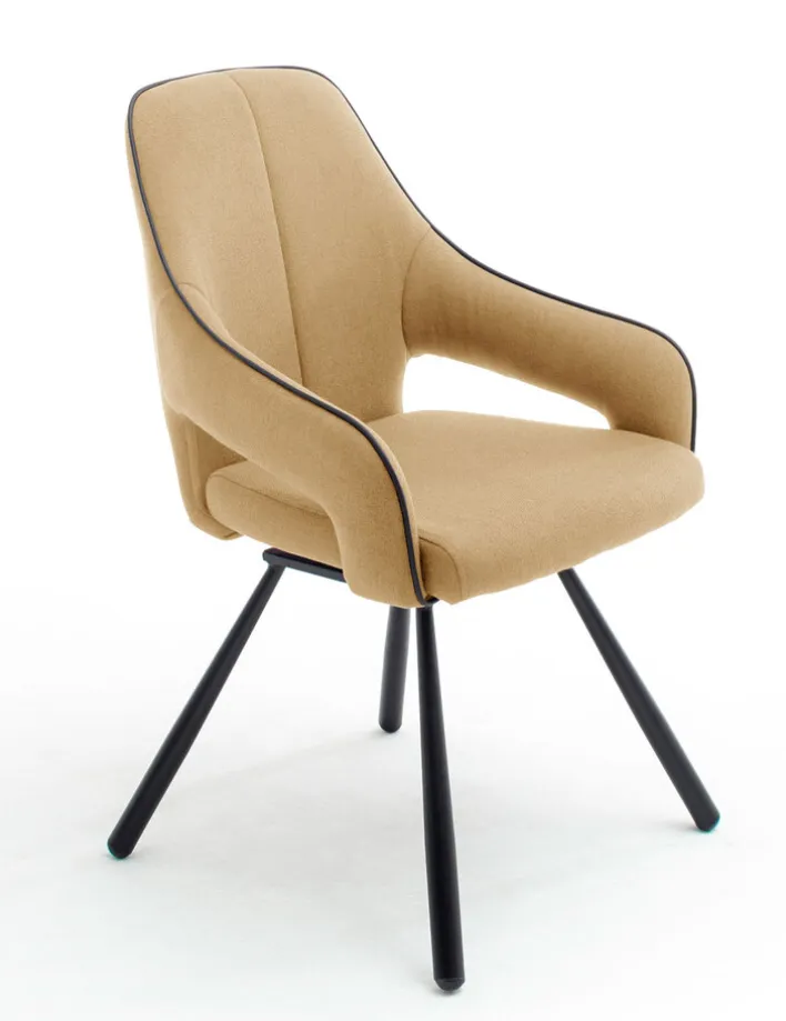 Esszimmerstuhl ISABELLA AL 2er Set currygelb