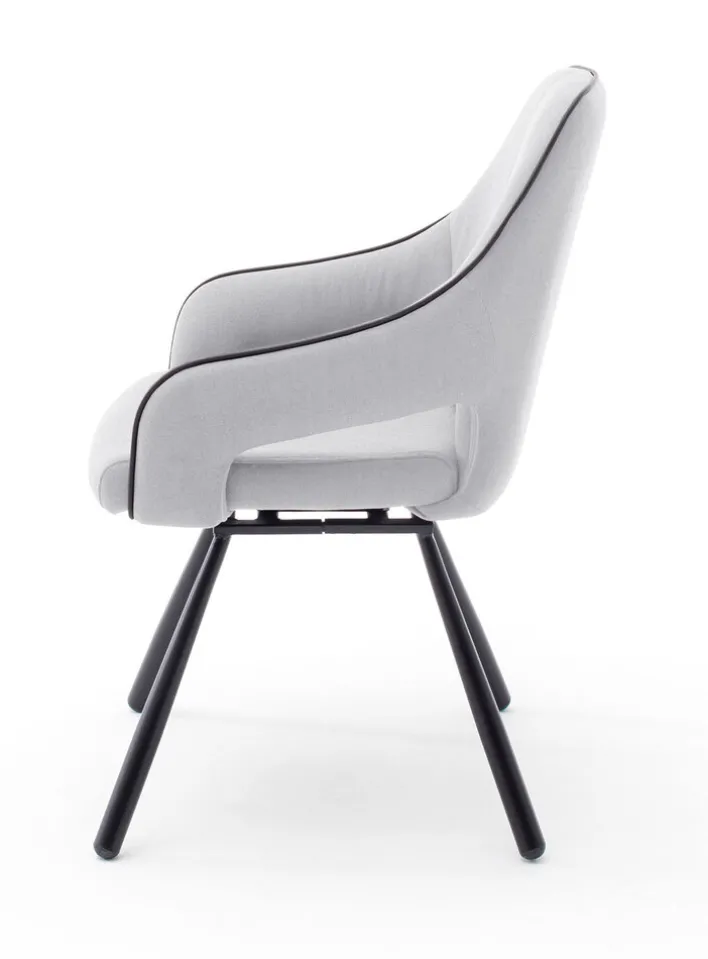 Esszimmerstuhl ISABELLA AL 2er Set hellgrau