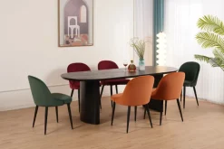 Esszimmerstuhl MARIS II 2er Set hellrot