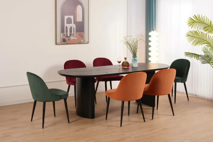 Esszimmerstuhl MARIS II 2er Set hellrot