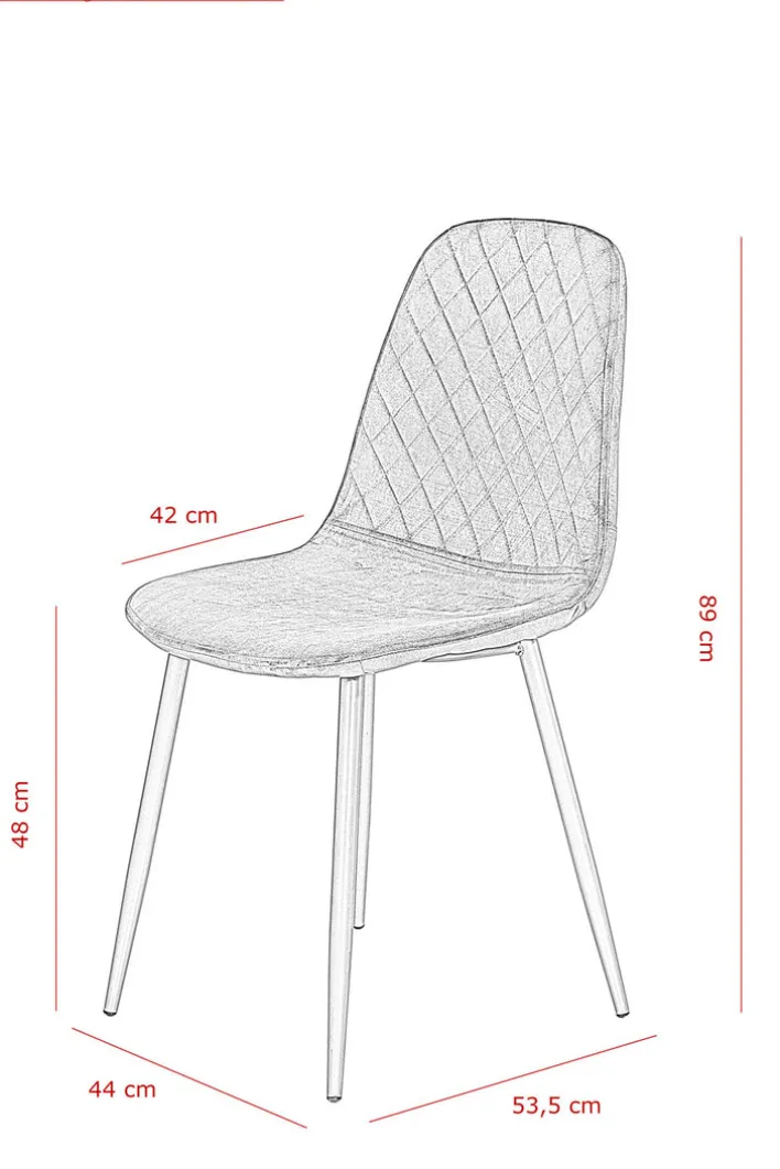 Esszimmerstuhl MIRA 2er Set grau