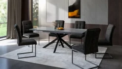 Esszimmerstuhl OLIVIA 2er Set anthrazit