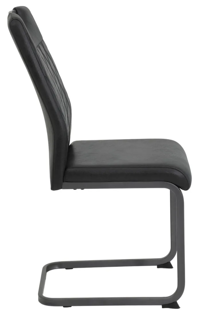 Esszimmerstuhl PORTER 4er Set anthrazit