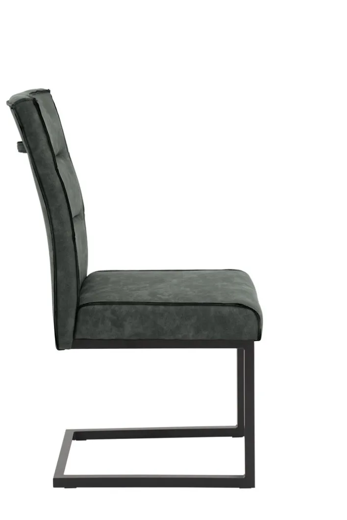 Esszimmerstuhl RANI 4er Set Vintage anthrazit