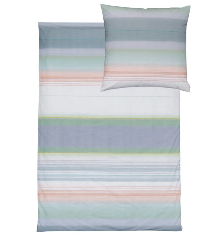 ESTELLA NATÜRLICH Baumwoll-Bettwäsche ALMERIA 135 x 200 cm mint