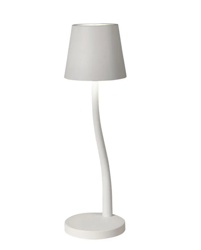 FABAS LUCE Akku LED Tischlampe JUDY weiß