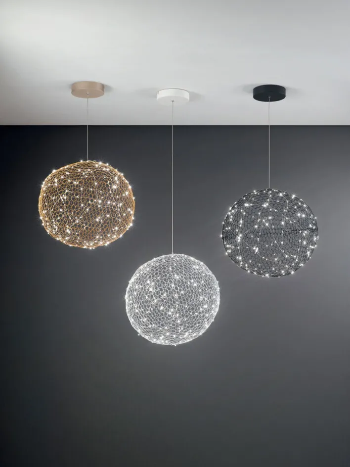 FABAS LUCE LED Pendelleuchte SUMTER 50 cm schwarz