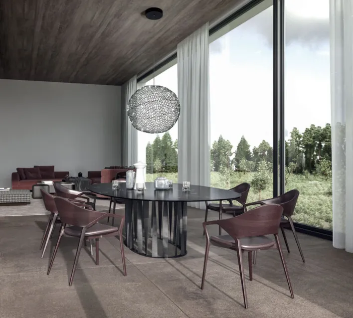 FABAS LUCE LED Pendelleuchte SUMTER 50 cm schwarz