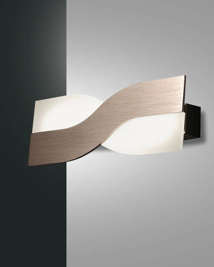 FABAS LUCE LED Wandleuchte RIACE kupferfarbig