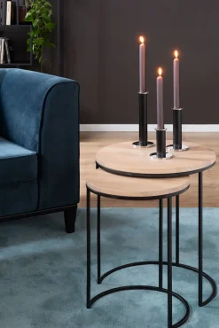 Fink Kerzenleuchter STRATO schwarz klein