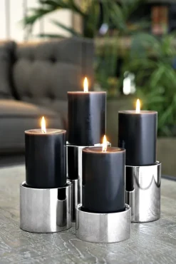 Fink Kerzenständer SOBRIO 11 cm silberfarbig