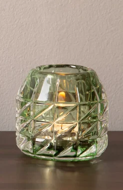 Fink Teelichthalter GLOSSY 9 cm grün