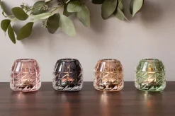 Fink Teelichthalter GLOSSY 9 cm grün