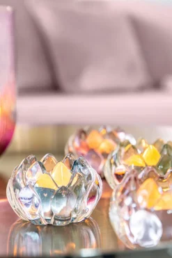 Fink Teelichthalter LOTTA 8,5 cm grau