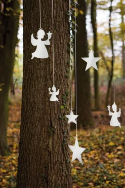 Fink Weihnachten Deko Anhänger Engel HOLYWORKER 11 cm Edelstahl