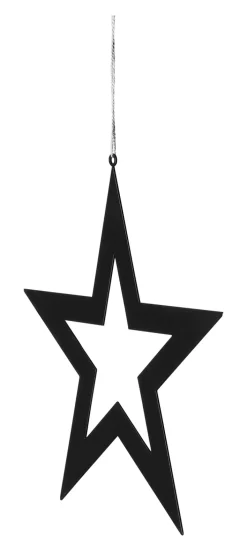 Fink Weihnachten Deko-Anhänger Stern INSA 14,5x15cm schwarz