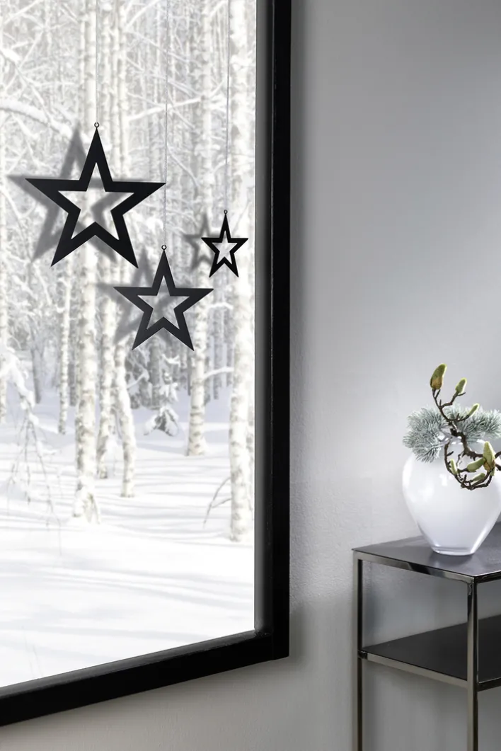 Fink Weihnachten Deko-Anhänger Stern INSA 14,5x15cm schwarz