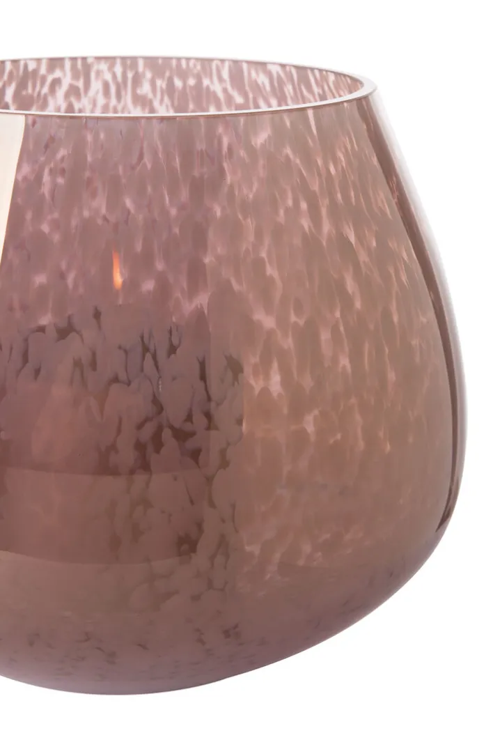 Fink Windlicht NICOLA 18 cm weiß /braun