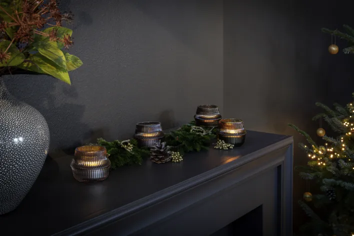 Fink Windlicht FREYA 7 cm oliv