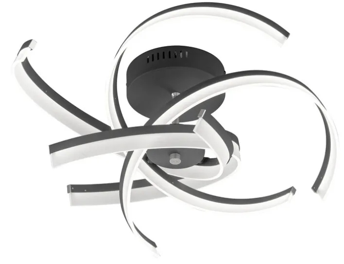 FISCHER & HONSEL LED Deckenlampe SUND TW schwarz/ weiß