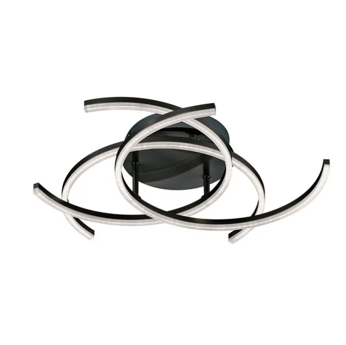 FISCHER & HONSEL LED Deckenlampe VISBY 68 cm sandschwarz